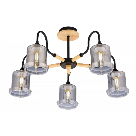 4872/5 BK+WOOD (2) Люстра (RL) 