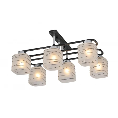 07421/6 BLACK+SILVER+CHROME (1) Люстра (RL) 