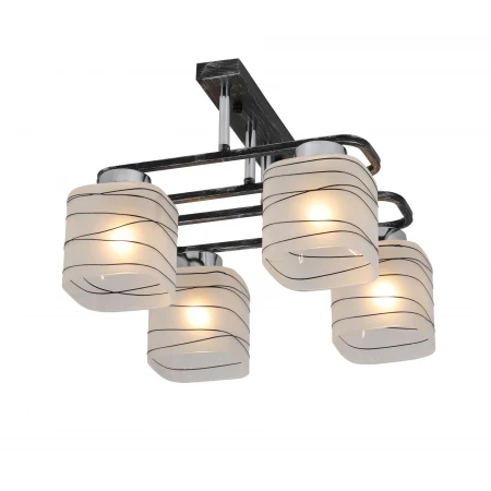 07421/4 BLACK+SILVER+CHROME (2) Люстра (RL) 