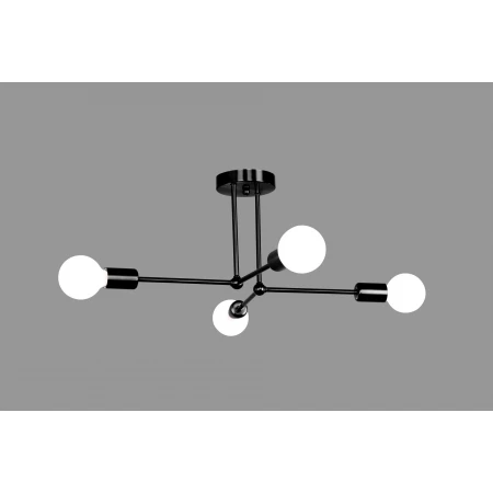 PD-LED-LINE1-R001-E27*4 BLACK (1) Люстра NW 