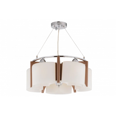 85652/5P BROWN+CHROME (1) Люстра 