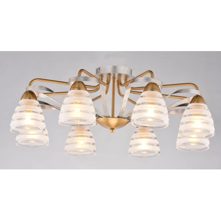 85531/8A OLO SILVER+YELOW BRONZE (1) Люстра 