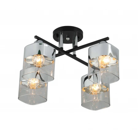 07275/4 BLACK+CHROME (2) Люстра (RL) # 