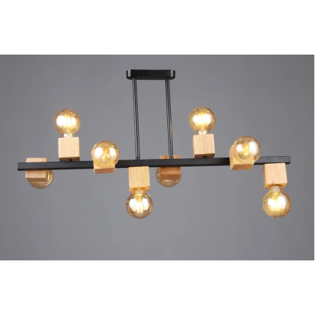 6428/8 BK+WOOD (1) Люстра (RL) 