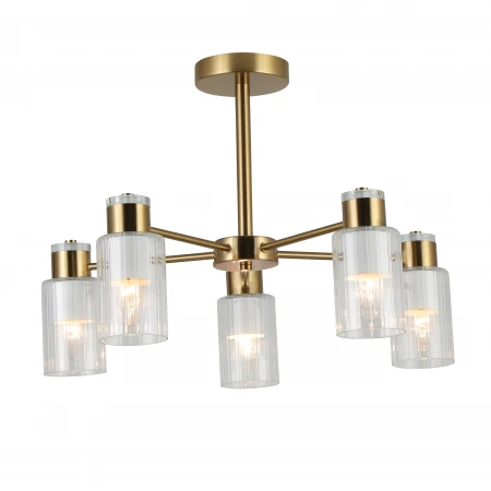 74589/5 ANTIQUE BRASS+WHITE (1) Люстра (RL) 