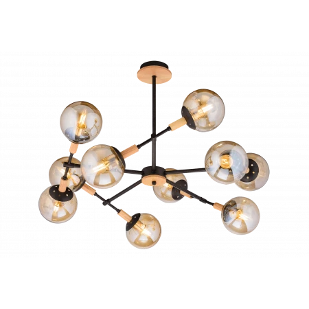 4900/10 BK+WOOD (1) Люстра (RL) 