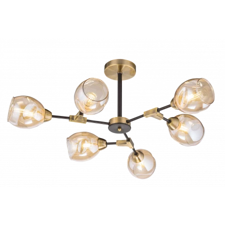 74334/6 BRONZE+BLACK (1) Люстра (RL) 