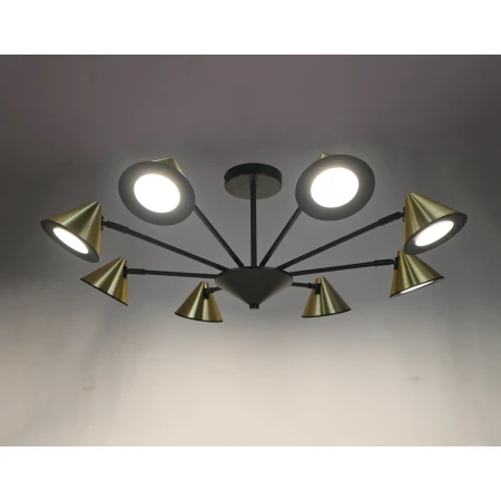 PRD-C 0775D-8 BK+GD (1) Люстра RL 