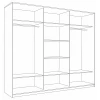 Шкаф-купе Кааппи 8 2400x600