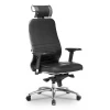 Кресло офисное KL-3.04, черный, кожа искусственная NewLeather