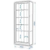 Шкаф-витрина Нобиле ШВтВ-ФСД-БЯН