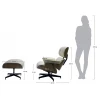 Кресло с пуфом EAMES LOUNGE CHAIR Кресло с пуфом EAMES LOUNGE CHAIR
