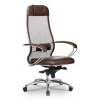 Кресло офисное SL-1.04, темно-коричневый, кожа искусственная NewLeather, ткань сетчатая, армированная арамидным волокном Кресло офисное SL-1.04, темно-коричневый, кожа искусственная NewLeather, ткань сетчатая, армированная арамидным волокном