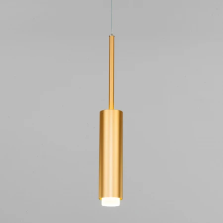 Подвесной светодиодный светильник Eurosvet 50203/1 LED матовое золото