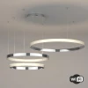 Светодиодная люстра с управлением по Wi-Fi Eurosvet 90275/3 хром Светодиодная люстра с управлением по Wi-Fi Eurosvet 90275/3 хром