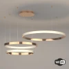 Светодиодная люстра с управлением по Wi-Fi Eurosvet 90275/3 медный Светодиодная люстра с управлением по Wi-Fi Eurosvet 90275/3 медный