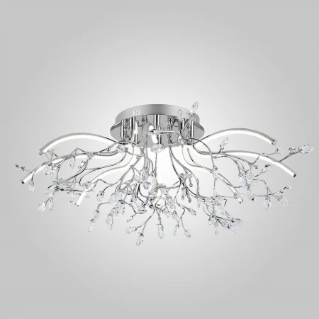 Хрустальная LED люстра Eurosvet 90036/8 хром
