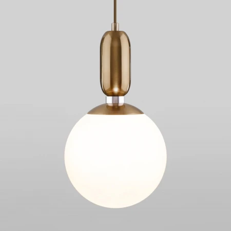 Подвесной светильник со стеклянным плафоном Eurosvet 50197/1 латунь