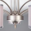 Люстра с абажурами в классическом стиле Eurosvet 60080/9 сатин-никель
