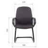 Кресло Chairman 279V черный/черный Кресло Chairman 279V черный/черный