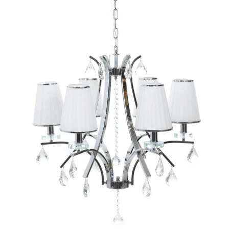 Люстра LUMINA DECO LDP 66247-6 WT+CHR Glamour