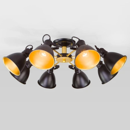 Люстра Eurosvet 70112/8 черный Denley