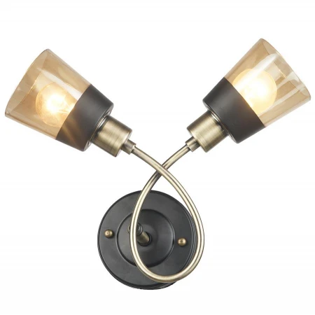 Бра IMEX MD.4045-2-W AB+BK Бра IMEX MD.4045-2-W AB+BK