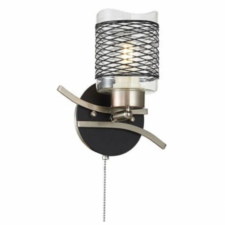 Бра IMEX MD.78272-1-W CH+BK Бра IMEX MD.78272-1-W CH+BK