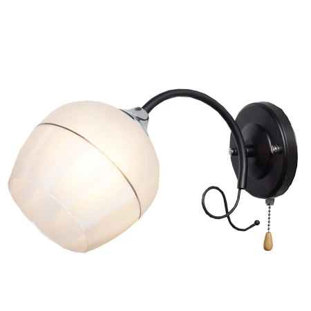 Бра IMEX MD.3314-1-W BK+CH Бра IMEX MD.3314-1-W BK+CH