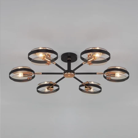 Потолочная люстра Eurosvet Gallo 70121/6 черный