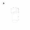 Трековый светодиодный светильник для магнитного шинопровода Arlight Mag-Spot-25-R90-9W Warm3000 033677 Трековый светодиодный светильник для магнитного шинопровода Arlight Mag-Spot-25-R90-9W Warm3000 033677