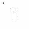 Трековый светодиодный светильник для магнитного шинопровода Arlight Mag-Spot-25-R65-5W Day4000 033239 Трековый светодиодный светильник для магнитного шинопровода Arlight Mag-Spot-25-R65-5W Day4000 033239