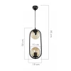 Подвесной светильник Toplight Kerrie TL1609H-02BK