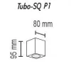 Потолочный светильник TopDecor Tubo8 SQ P1 18 Потолочный светильник TopDecor Tubo8 SQ P1 18