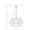 Подвесная люстра Arte Lamp Theemin A4068LM-12SG Подвесная люстра Arte Lamp Theemin A4068LM-12SG