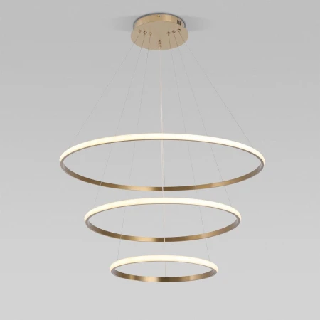 Подвесной светодиодный светильник Eurosvet Collars 90264/3 латунь