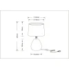Настольная лампа Arte Lamp Wurren A5016LT-1WH