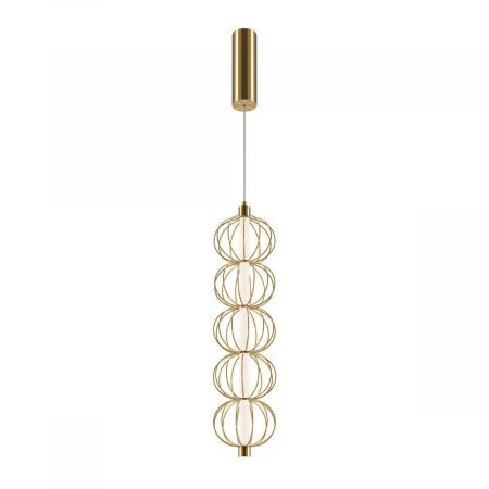 Подвесной светодиодный светильник Maytoni Golden Cage MOD216PL-L10G3K