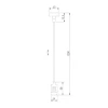 Подвесной комплект с вводом питания Elektrostandard Esthetic Magnetic 85154/00 a065438