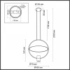 Подвесной светильник Odeon Light Hightech Orbit 7028/2L