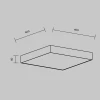 Потолочный светодиодный светильник Maytoni Zon C032CL-45W3K-SQ-W