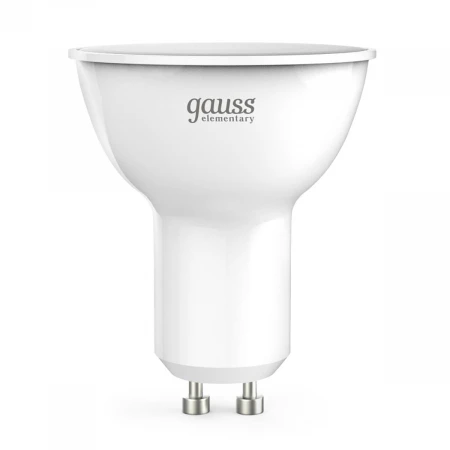 Лампа светодиодная Gauss GU10 5.5W 4100K матовая 13626 Лампа светодиодная Gauss GU10 5.5W 4100K матовая 13626