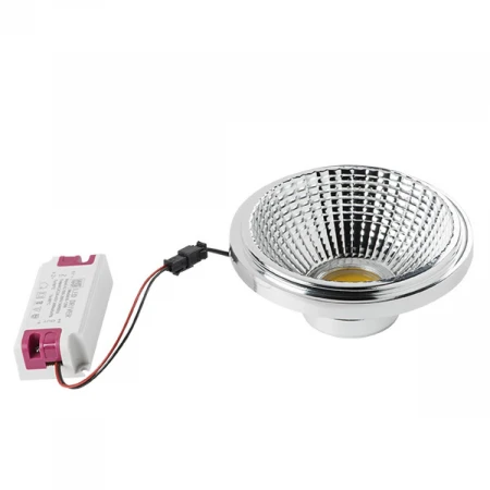Лампа светодиодная Lightstar LED AR111 12W 3000K полусфера хром 932132
