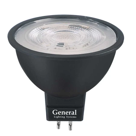 Лампа General GLDEN-MR16-DIF-10-230-GU5.3-6500 Черная Dif 30