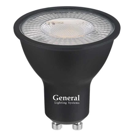 Лампа General GLDEN-MR16-DIF-15-230-GU10-2700 Черная Dif 60