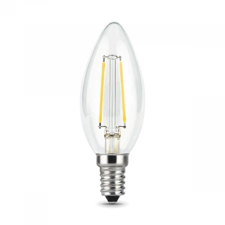 Лампа светодиодная филаментная Gauss E14 9W 2700К прозрачная 103801109