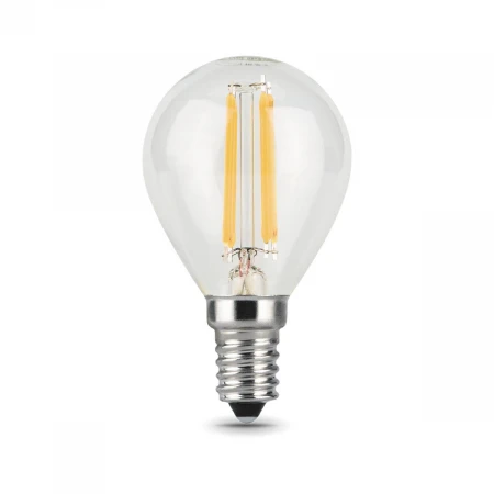 Лампа светодиодная филаментная Gauss E14 11W 2700К прозрачная 105801111