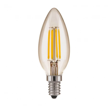 Лампа светодиодная филаментная Elektrostandard E14 7W 3300K прозрачная a049066