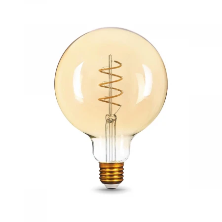 Лампа светодиодная филаментная Gauss E27 6W 2400K золотая 158802008