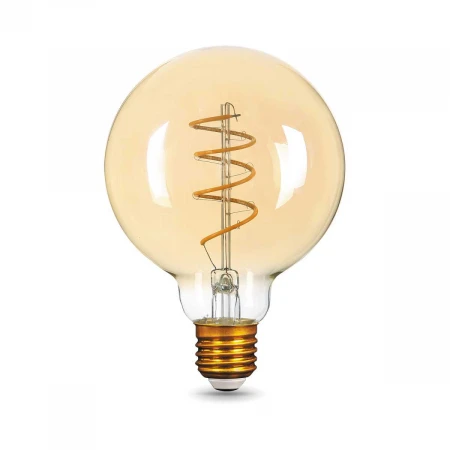 Лампа светодиодная филаментная Gauss E27 6W 2400K золотая 105802007